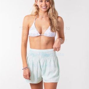 NWT Lotus and Luna Green Palm Shorts